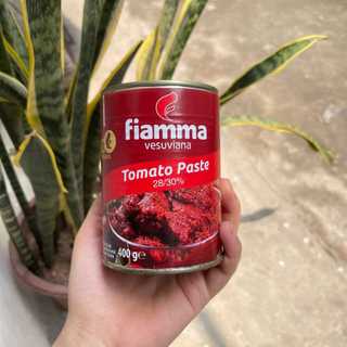 Cà Chua Xay Nhuyễn Fiamma 400g Nhập Khẩu Italia – Tomato Paste/Puree Cô Đặc – Nấu Sốt Mì Ý, Pizza, Bò Bít Tết