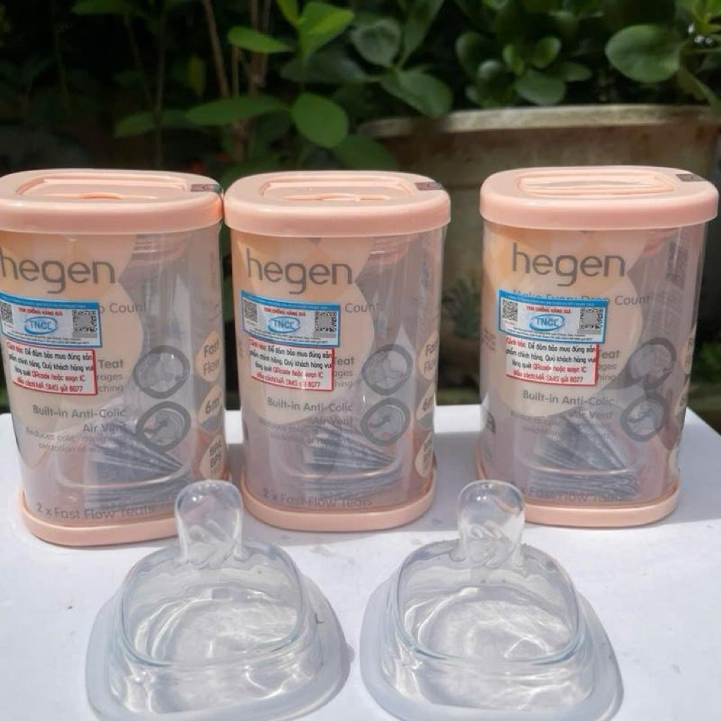 núm ti HEGEN thay thế bình sữa hegen
