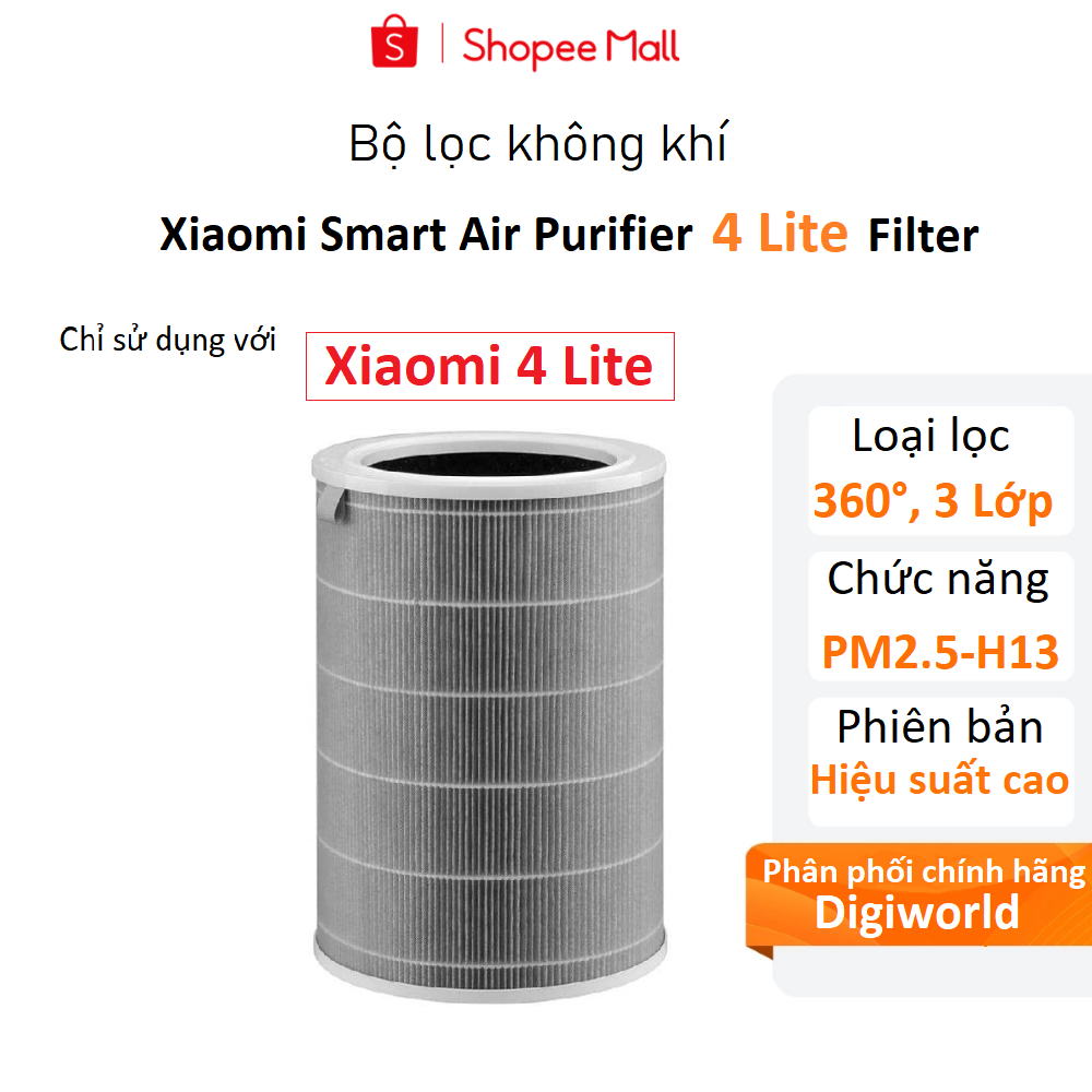 Xiaomi 4 Lite - Lõi lọc không khí Xiaomi Smart Air Purifier 4 Lite Filter (BỘ LỌC) - Chính hãng Didi