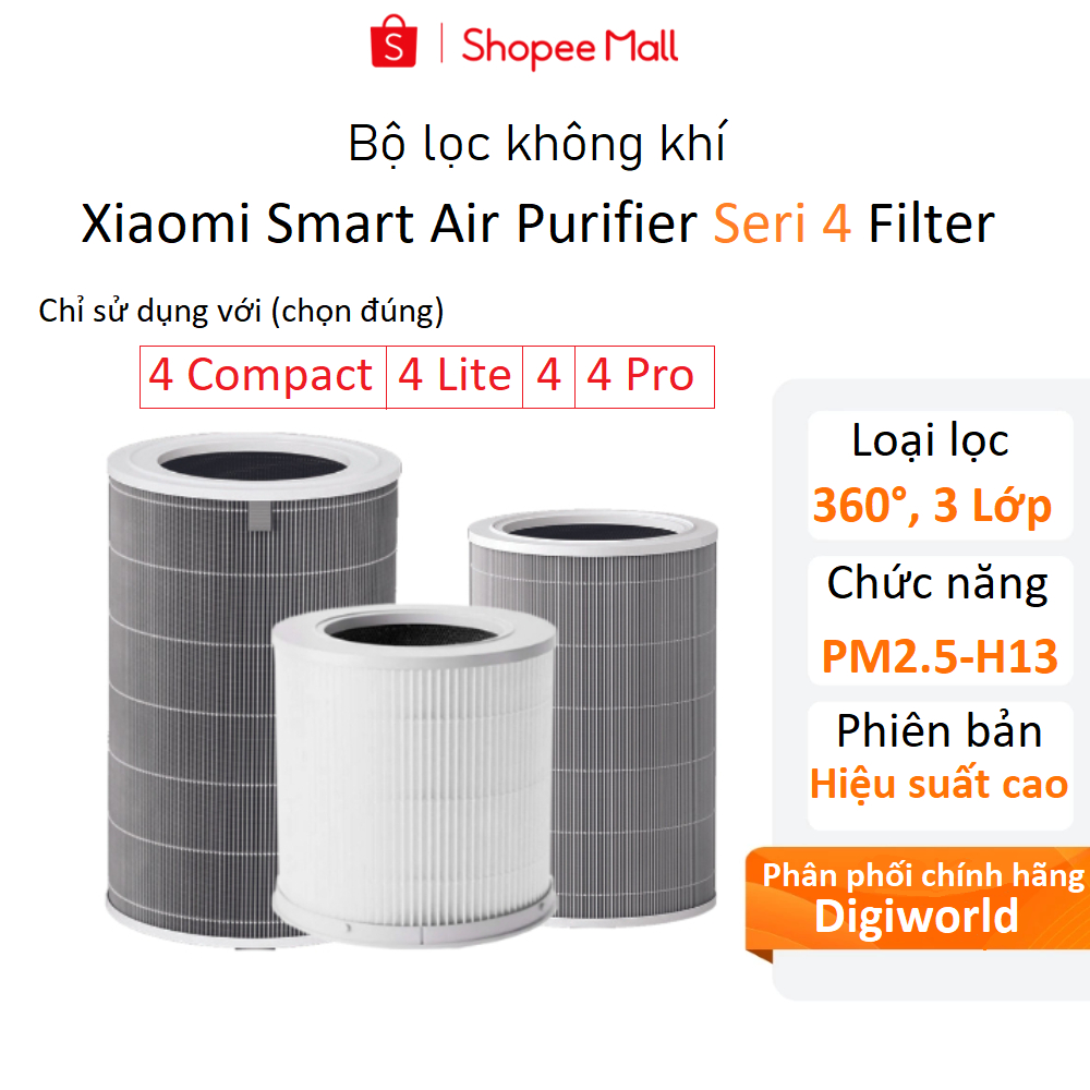 Lõi lọc không khí Xiaomi 4 Pro / Xiaomi 4 / Xiaomi 4 Lite / Xiaomi 4 Compact Filter (BỘ LỌC) - Chính