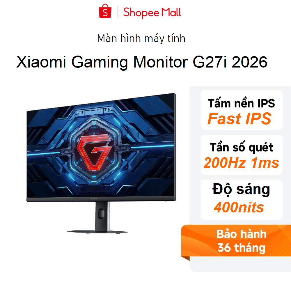 Màn hình Xiaomi Gaming G27i 2026 27inch Fast IPS/1ms/200Hz/HDR400 - Hàng chính hãng