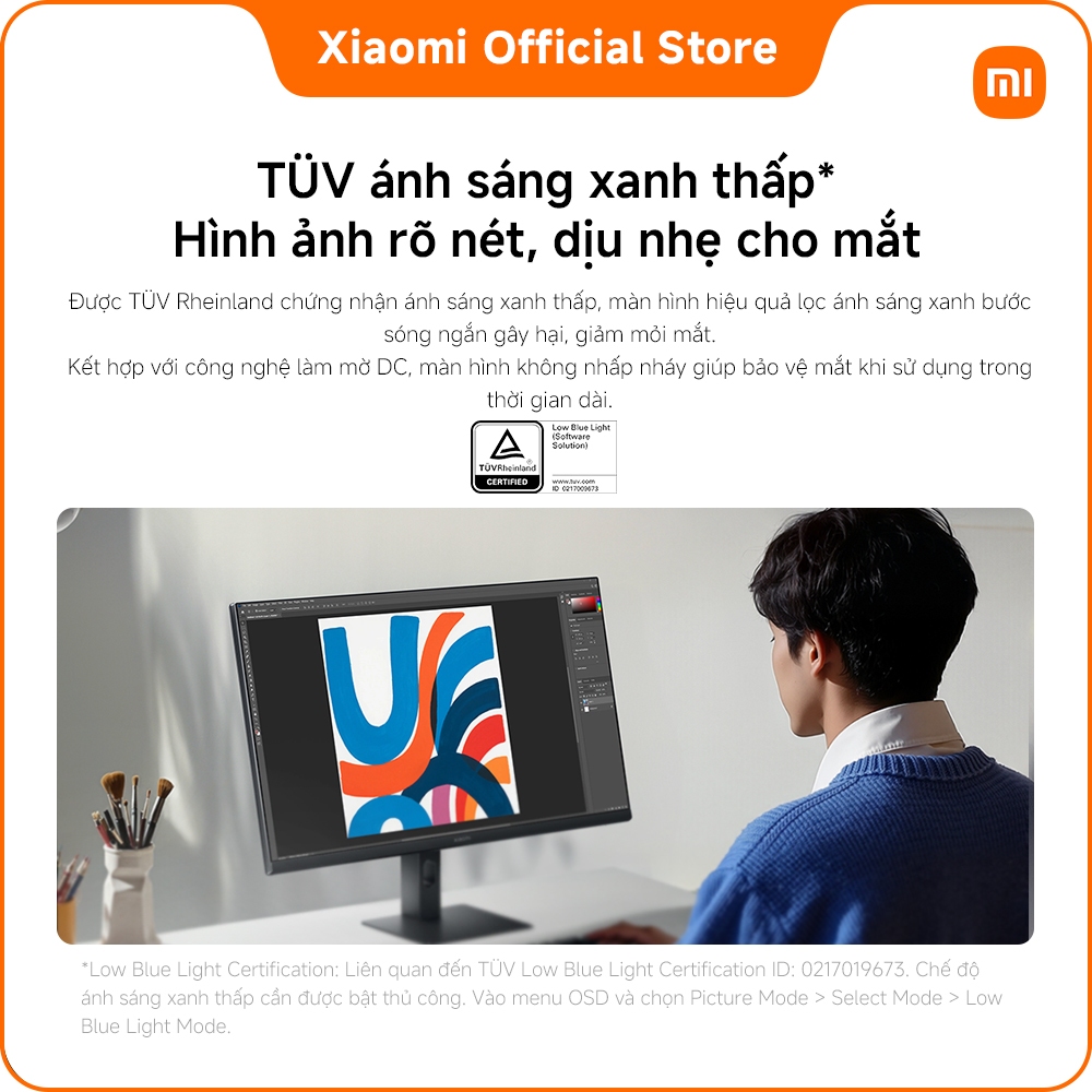 Màn hình Xiaomi A27i 2026 OM8FF-EU | Tần số quét cao 144Hz | Độ sáng 300nits | Màn hình cứng IPS 27-inch | BigBuy360 - bigbuy360.vn