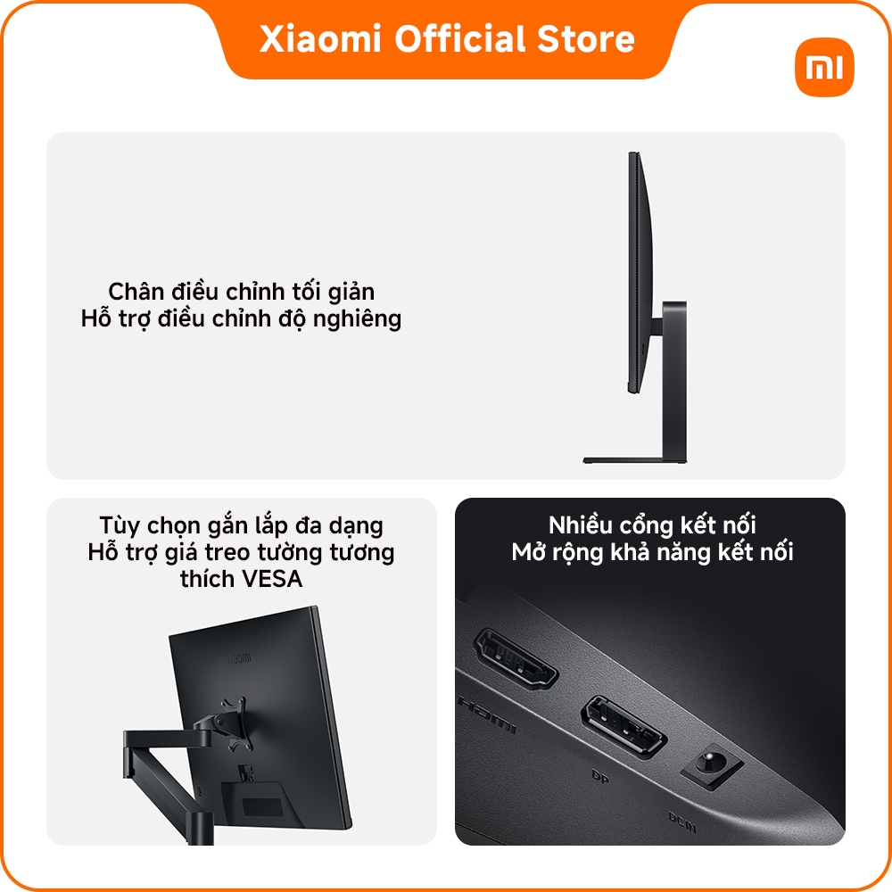 Màn hình Xiaomi A27i 2026 OM8FF-EU | Tần số quét cao 144Hz | Độ sáng 300nits | Màn hình cứng IPS 27-inch | BigBuy360 - bigbuy360.vn