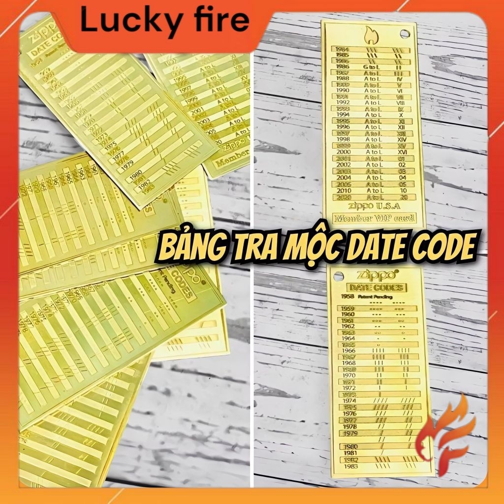 Bảng tra mộc đáy Zippo đồng nguyên khối, dùng làm móc khóa trang trí