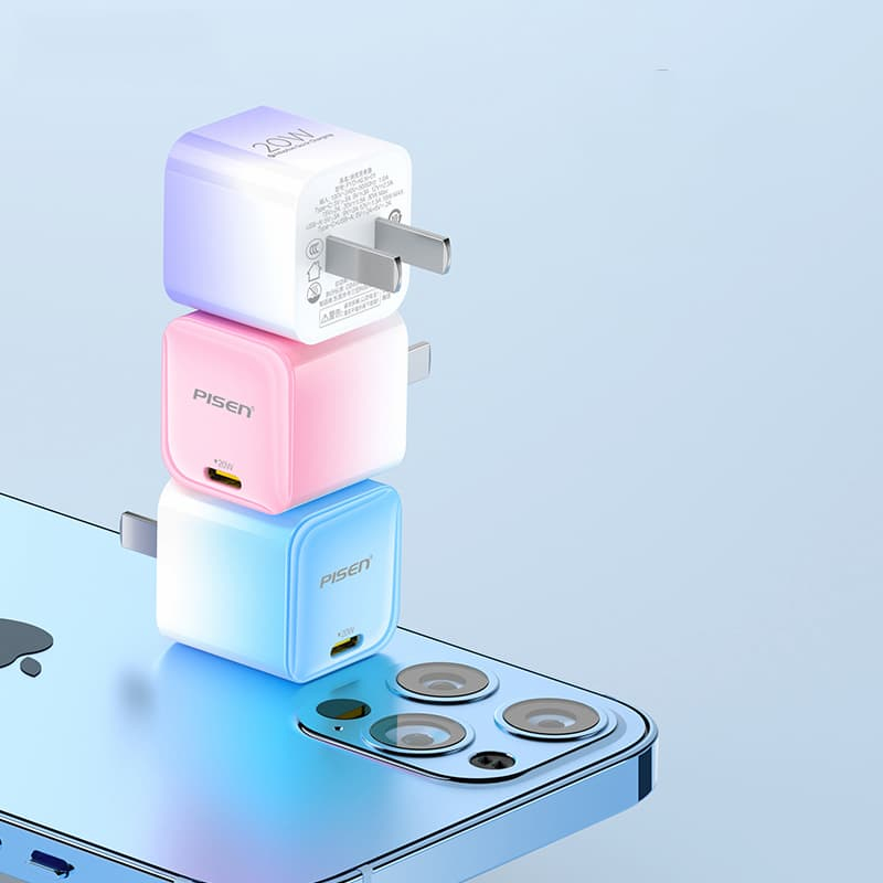Củ Sạc PISEN Quick ice Crystal PD 20W / Mini PD 20W – KPD201 (Tím)