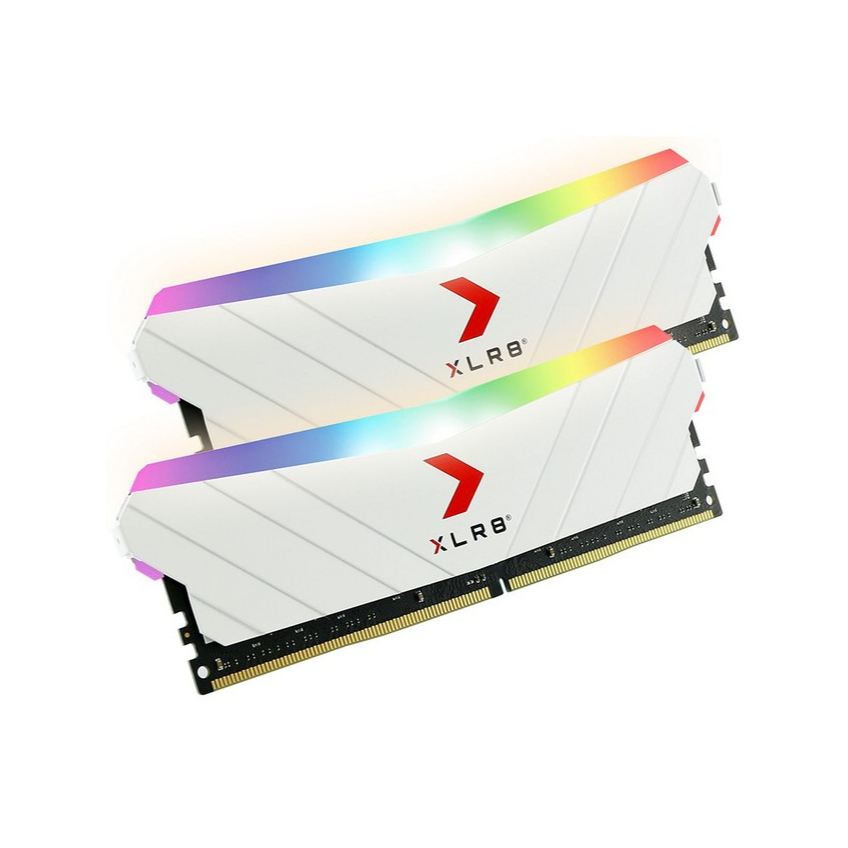 Kit Ram Máy Tính PNY XLR8 RGB EPIC Gaming 32GB (2x16) 3200Mhz DDR4 White