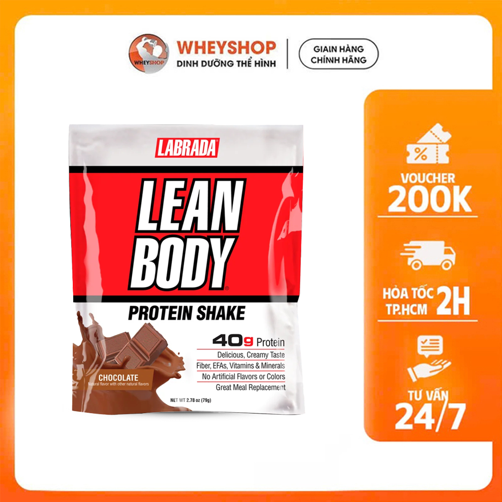 Sữa bột bổ sung dinh dưỡng Labrada Lean Body sample tiện lợi - WHEYSHOP HCM