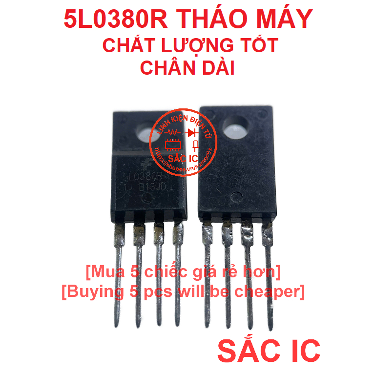 5L0380R 5L0380 0380 Hàng tháo máy chất lượng tốt - độ bo nguồn xung - Chân dài