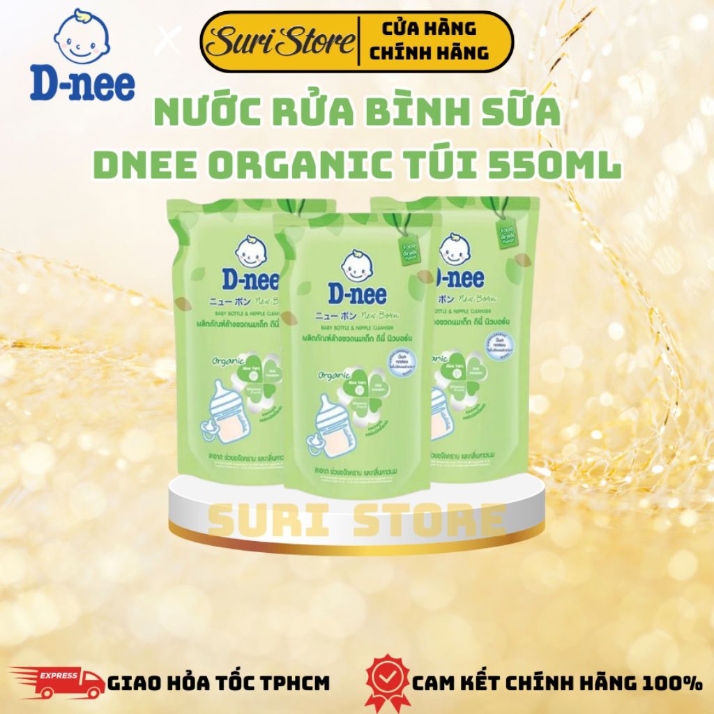 COMBO 3 NƯỚC RỬA BÌNH SỮA DNEE ORGANIC (CHUẨN HÀNG NỘI ĐỊA THÁI) 550ML