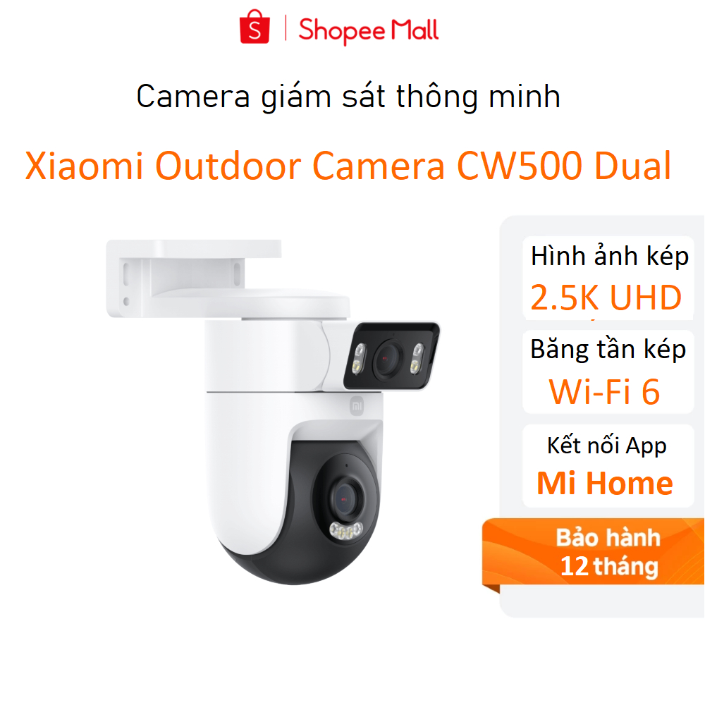 Camera ngoài trời Xiaomi Smart Camera CW500 Dual EU - Hàng chính hãng