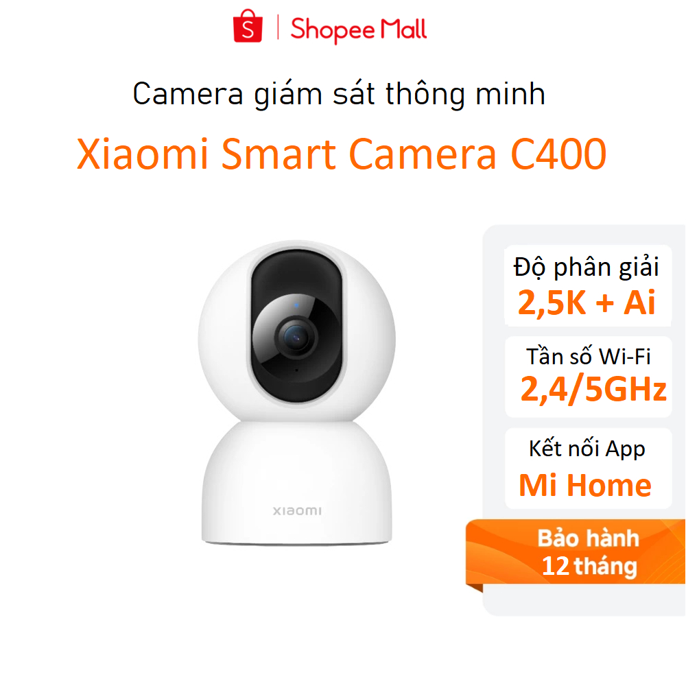 Camera quan sát Xiaomi Smart C400 2,5K(2560×1440p) - Hàng chính hãng