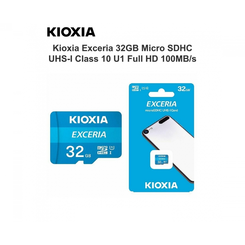 Thẻ nhớ MicroSD 32GB Exceria 100 Mb/s Kioxia