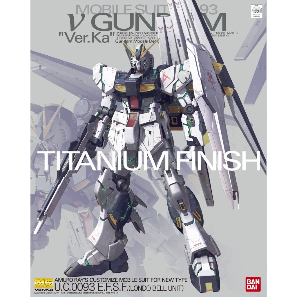 [CÓ SẴN] BANDAI - MG 1/100 Nu Gundam Ver.Ka Titanium Finish