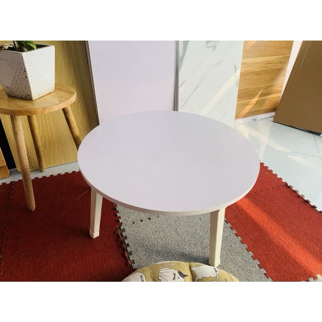 Bàn học gấp gọn ngồi bệt bàn gấp học sinh tiện ích chân nhựa cứng 60x60 bàn tròn , bàn tròn đường kính 60 giá rẻ | BigBuy360 - bigbuy360.vn