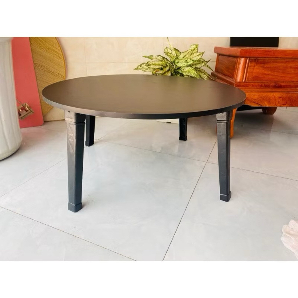 Bàn học gấp gọn ngồi bệt bàn gấp học sinh tiện ích chân nhựa cứng 60x60 bàn tròn , bàn tròn đường kính 60 giá rẻ | BigBuy360 - bigbuy360.vn