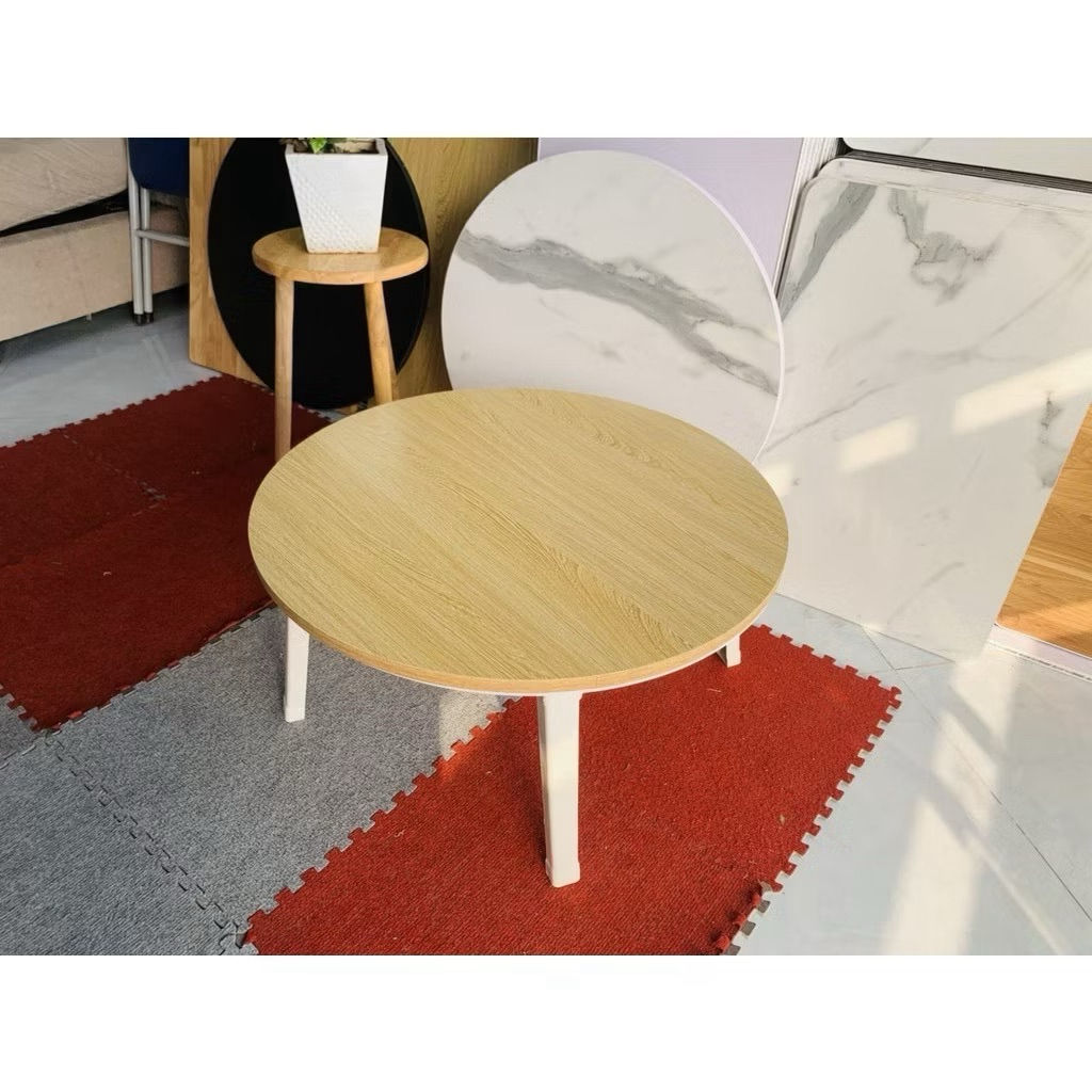 Bàn học gấp gọn ngồi bệt bàn gấp học sinh tiện ích chân nhựa cứng 60x60 bàn tròn , bàn tròn đường kính 60 giá rẻ | BigBuy360 - bigbuy360.vn