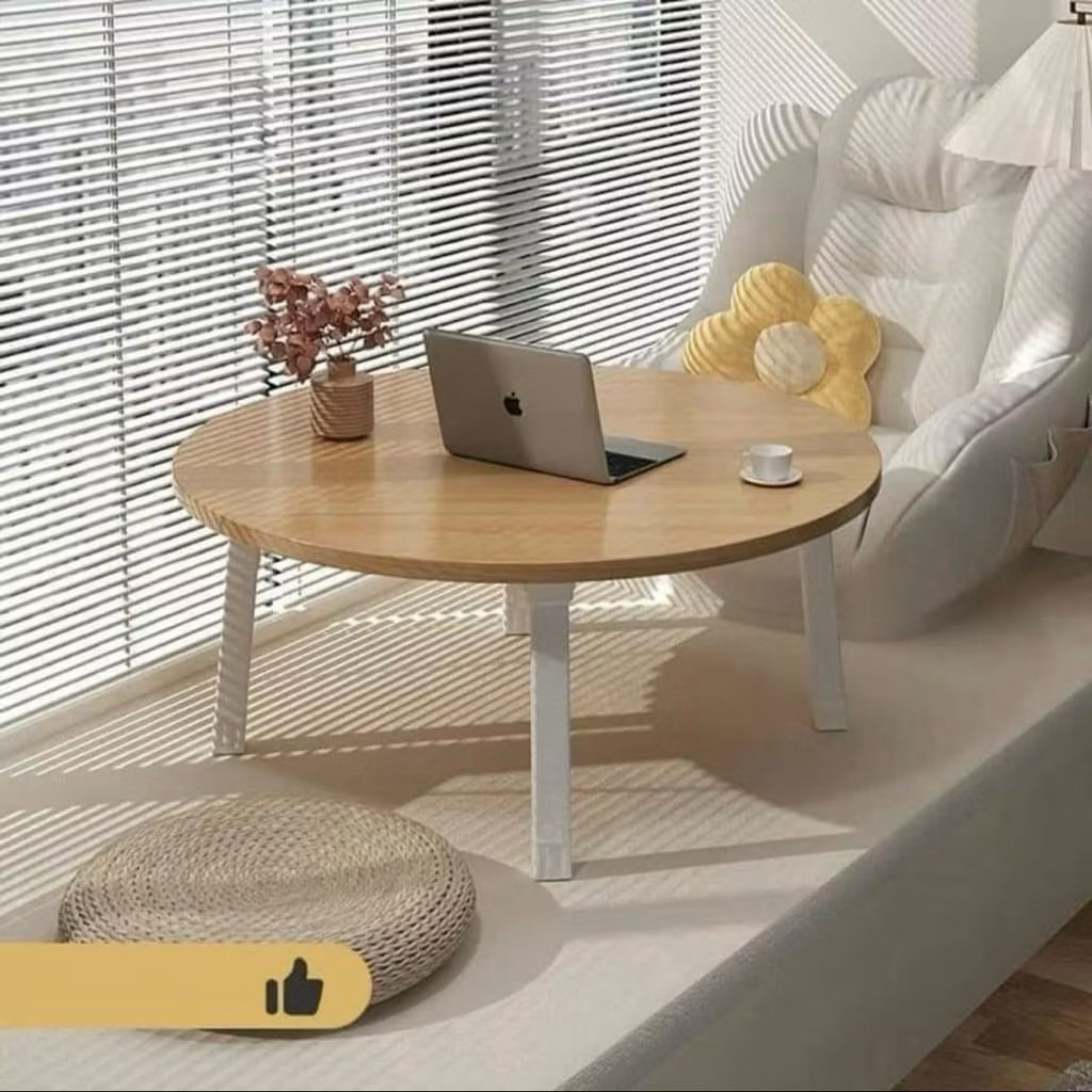 Bàn học gấp gọn ngồi bệt bàn gấp học sinh tiện ích chân nhựa cứng 60x60 bàn tròn , bàn tròn đường kính 60 giá rẻ | BigBuy360 - bigbuy360.vn
