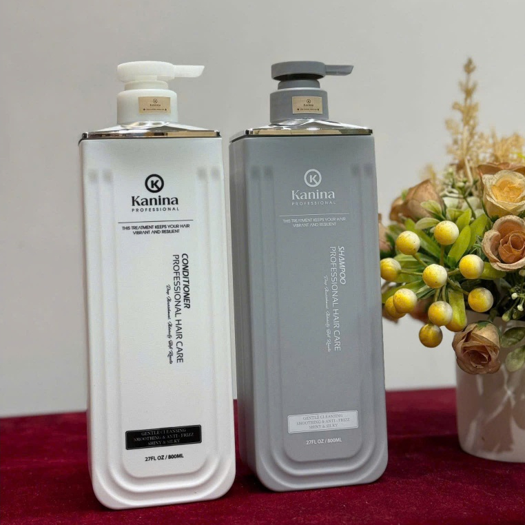 Bộ Dầu Gội & Xả Kanina Professional Hair Care 800ml. giúp làm sạch da dầu, cung cấp dưỡng chất cho t