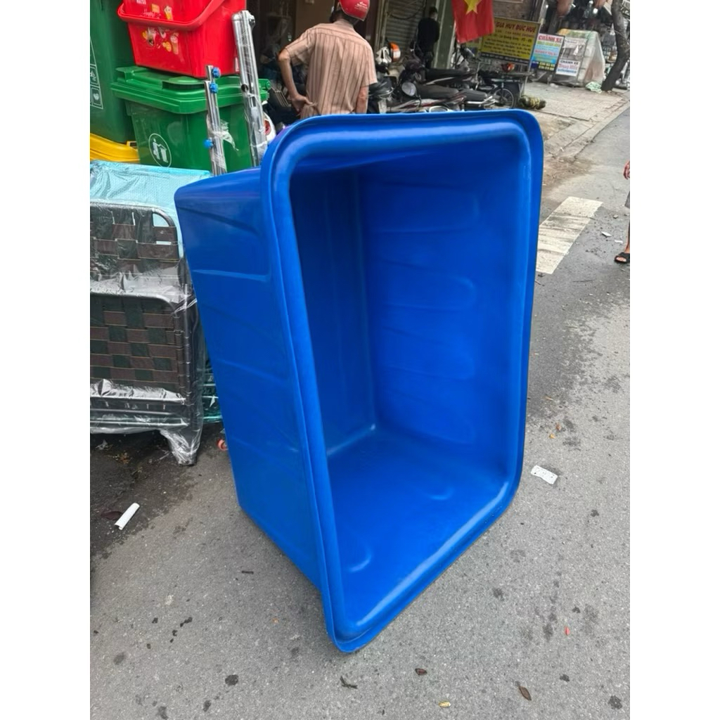 Thùng nhựa chữ nhật 300 lít -500 lít 750 lít , tank nhựa nuôi cá , thùng nhựa chữ nhật composite siê