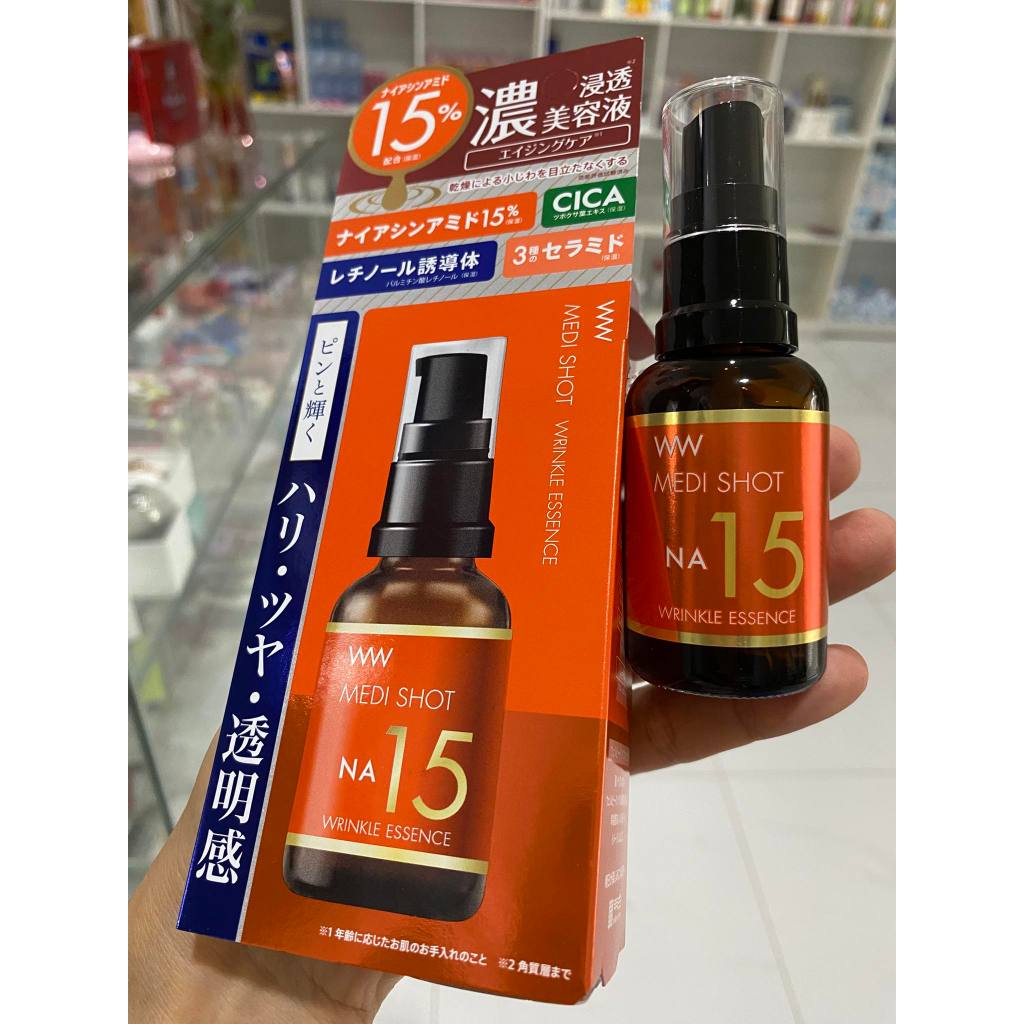 Serum Meishoku NA15 Medi Shot Wrinkle Essence Nhật Bản 30ml