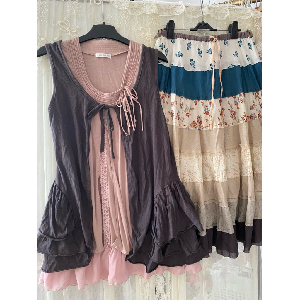 Set mori girl, morikei, sawako inspo