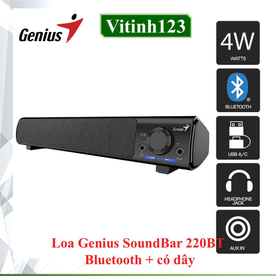 Loa Genius SoundBar 220BT, SoundBar 100, SP-HF300U