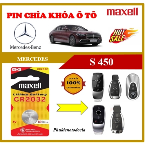 Pin khóa xe MERCEDES MAYBACH GLS450 hàng chính hãng sản xuất tại Japan 3V Maxcell