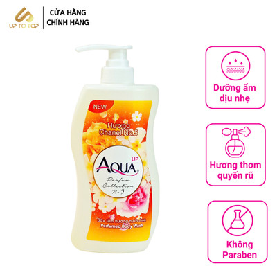 Sữa Tắm Nước Hoa AQUA UP 550ml Chanel No. 5 dưỡng ẩm, hương thơm quyến rũ
