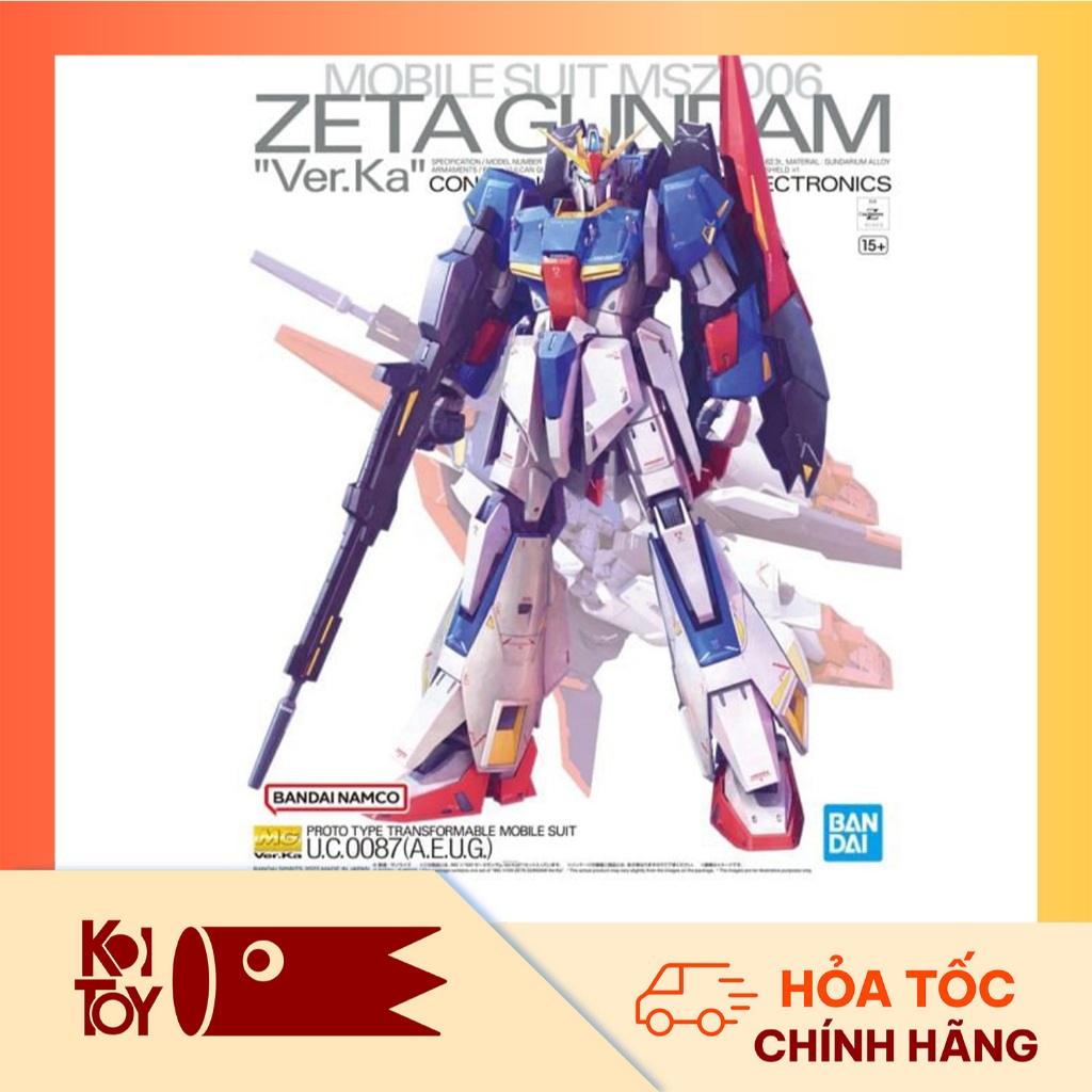 [Hàng Chính Hãng] Mô hình 1/100 MG MSZ-006 Zeta Gundam (Ver. Ka) BANDAI