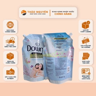 COMBO Nước Xả Vải Thái Lan Downy Tinh Khôi Túi 1L - Hương Hoa Cỏ Sữa Dịu Nhẹ, Lưu Hương, Mềm Vải