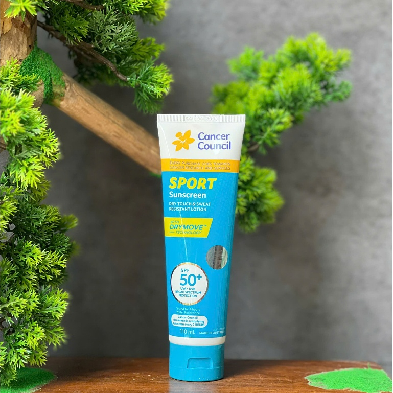 [HÀNG NHẬP CHÍNH NGẠCH] Kem chống nắng Cancer Council Sport Sunscreen Dry Touch & Sweat Resistant Lo
