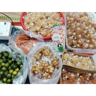 Bánh tráng tỏi phi sate nhà làm