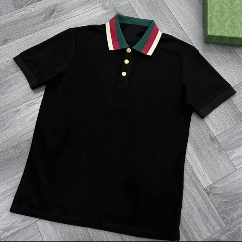 Áo Phông Polo Hai Màu Trắng Đen Cổ 3 Màu Mã q2m.094