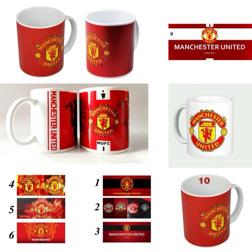 Cốc logo bóng đá Manchester united / cốc hình Manchester united