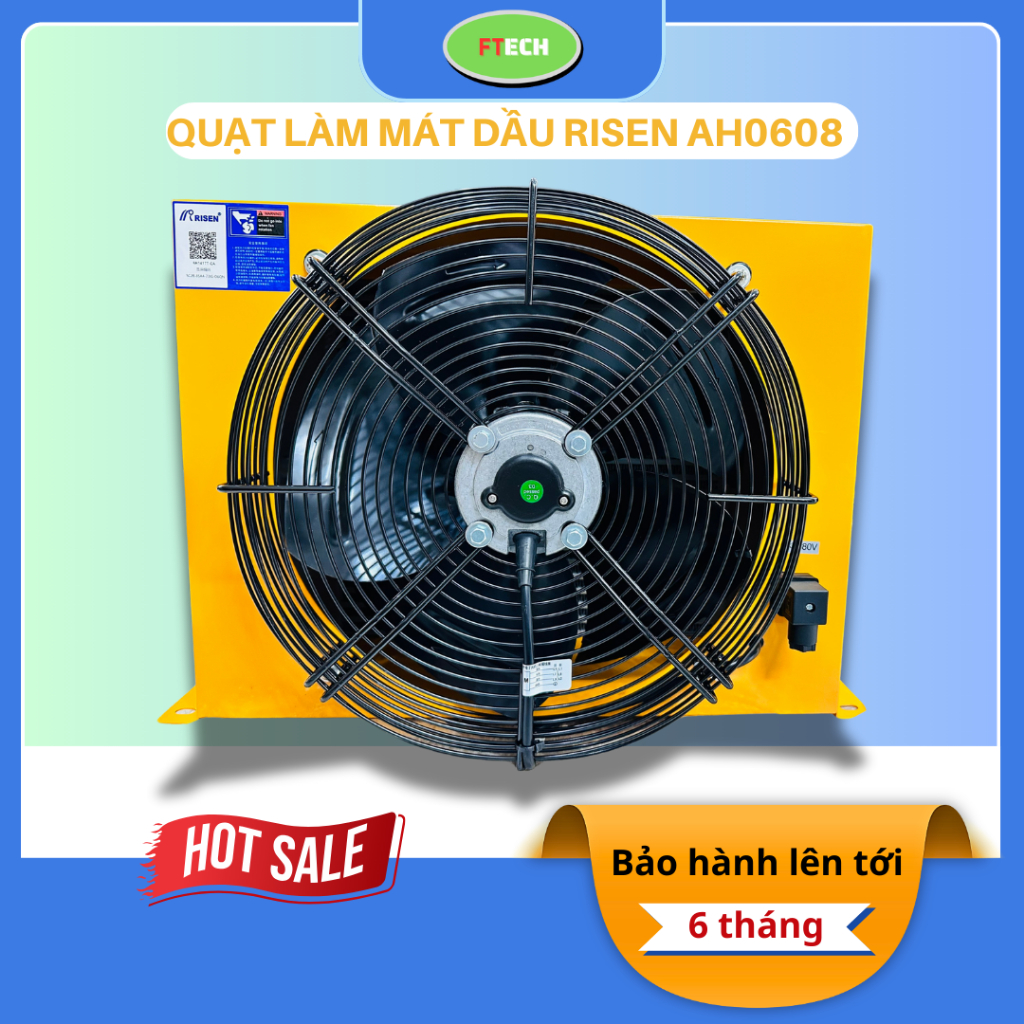 [Hàng Chất Lượng RISEN] Quạt Làm Mát (Quạt Tản Nhiệt) Dầu Thủy Lực AH0608T-CA/1012T-CA