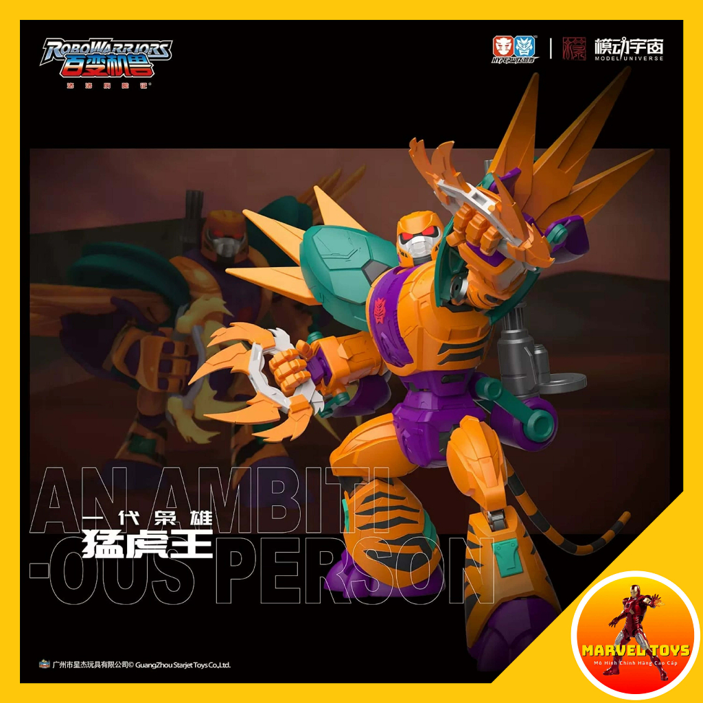 Mô Hình Mãnh Hổ Vương - Cơ Chiến Vương Robot Quái Thú Biến Hình Hãng Model Universe