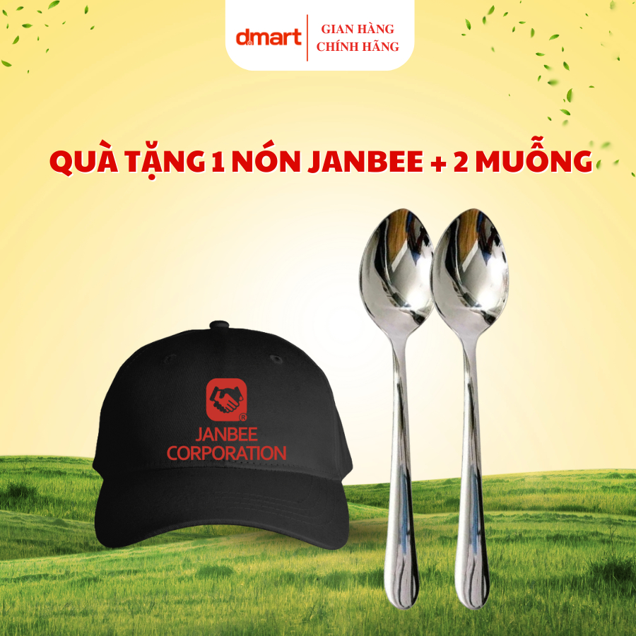 [Quà tặng không bán] - 1 Nón Janbee + 2 Muỗng