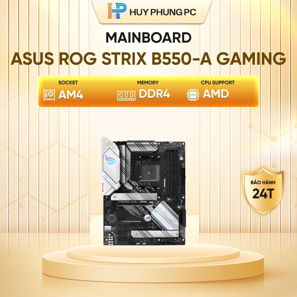 Bo mạch chủ Asus ROG Strix B550 - A/ B550-F Gaming ( AM4 | DDR4 | 4 Khe RAM | ATX ) - Hàng new - BH 
