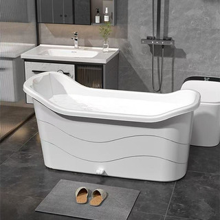 Bồn tắm sâu ngâm toàn thân cho người lớn,tiết kiệm nước hiệu quả chất liệu nhựa dày dặn cao cấp