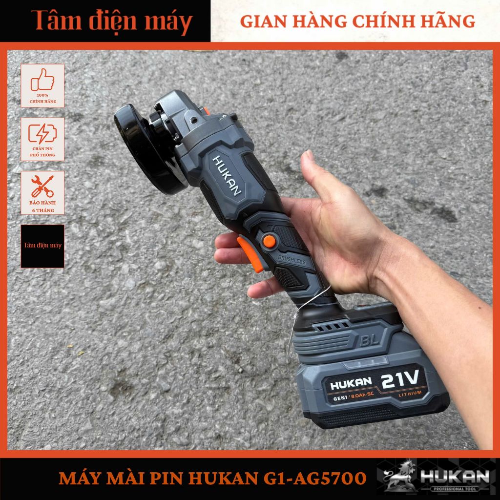 [ CHÍNH HÃNG ] MÁY MÀI PIN HUKAN Không Chổi Than G1-AG5700s