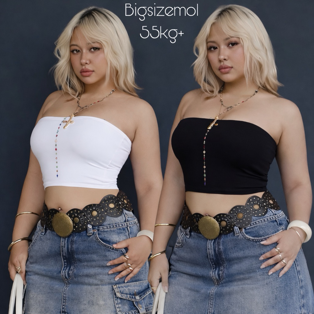 [ BIGSIZE TRÊN 55KG ] ÁO ỐNG CROPTOP bigsize nữ không mút
