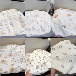 vải xô muslin 2 lớp cao cấp mềm mịn may khăn và quần áo cho em bé