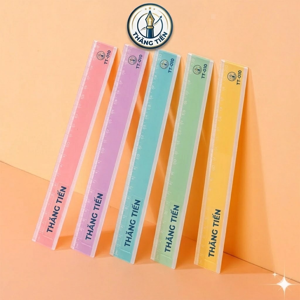 Thước nhựa thẳng màu Pastel dài 20 cm Thăng Tiến Pazto SR-010 - Màu đa dạng