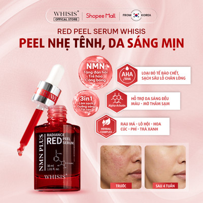 Tinh Chất Peel da NMN Plus WHISIS NMN Plus Radiance Red Peel Serum 30ml