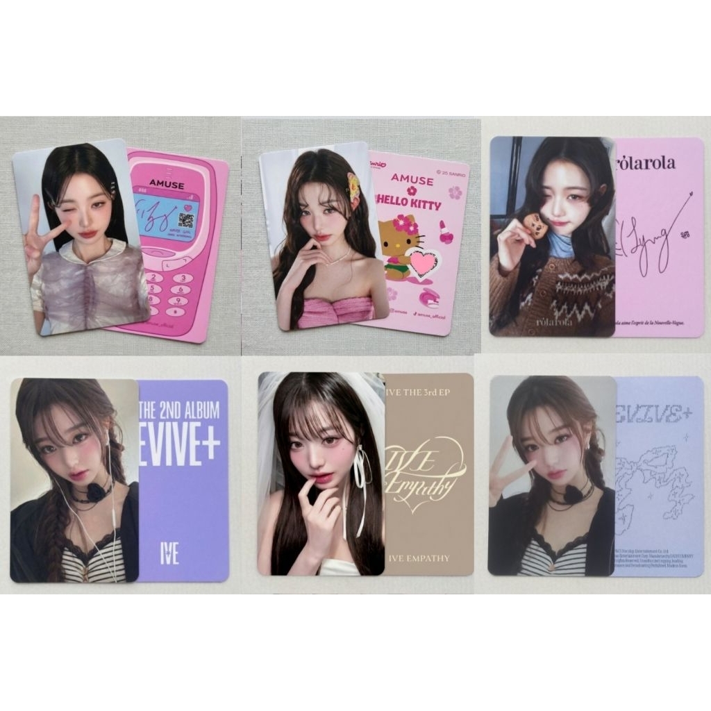 (Có sẵn) Card unoff wonyoung ive amuse, rolarola, revive, empathy mới nhất chất lượng cao