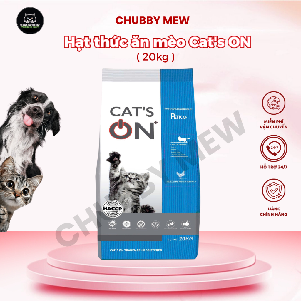 Hạt thức ăn mèo Cat's On 20kg-Chubby Mew