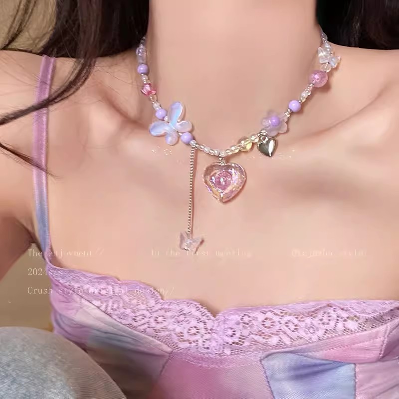 Dây chuyền dopamine màu kẹo ngọt dành cho nữ phong cách nhẹ nhàng sang chảnh đi chơi đi biển ponnie | BigBuy360 - bigbuy360.vn