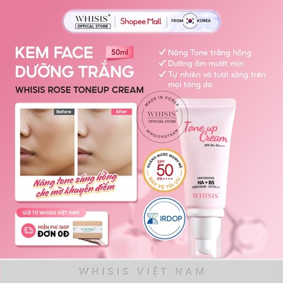 Kem Tone Up Chống Nắng HA+ B5 WHISIS Tone Up Cream SPF 50+ PA++++ 50ml