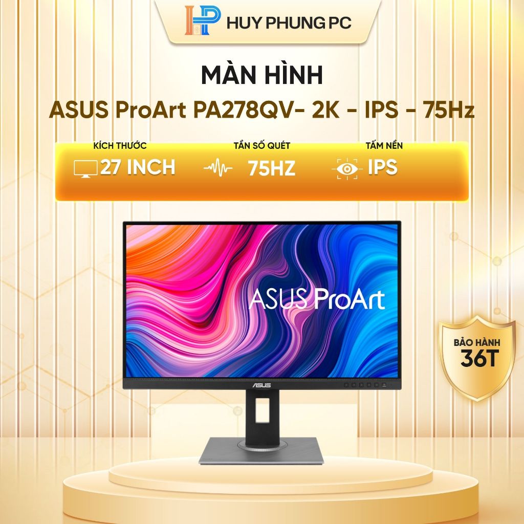 Màn Hình Đồ Họa ASUS ProArt PA278QV 27.0 inch - 2K - IPS - 75Hz NEW bảo hành 36th