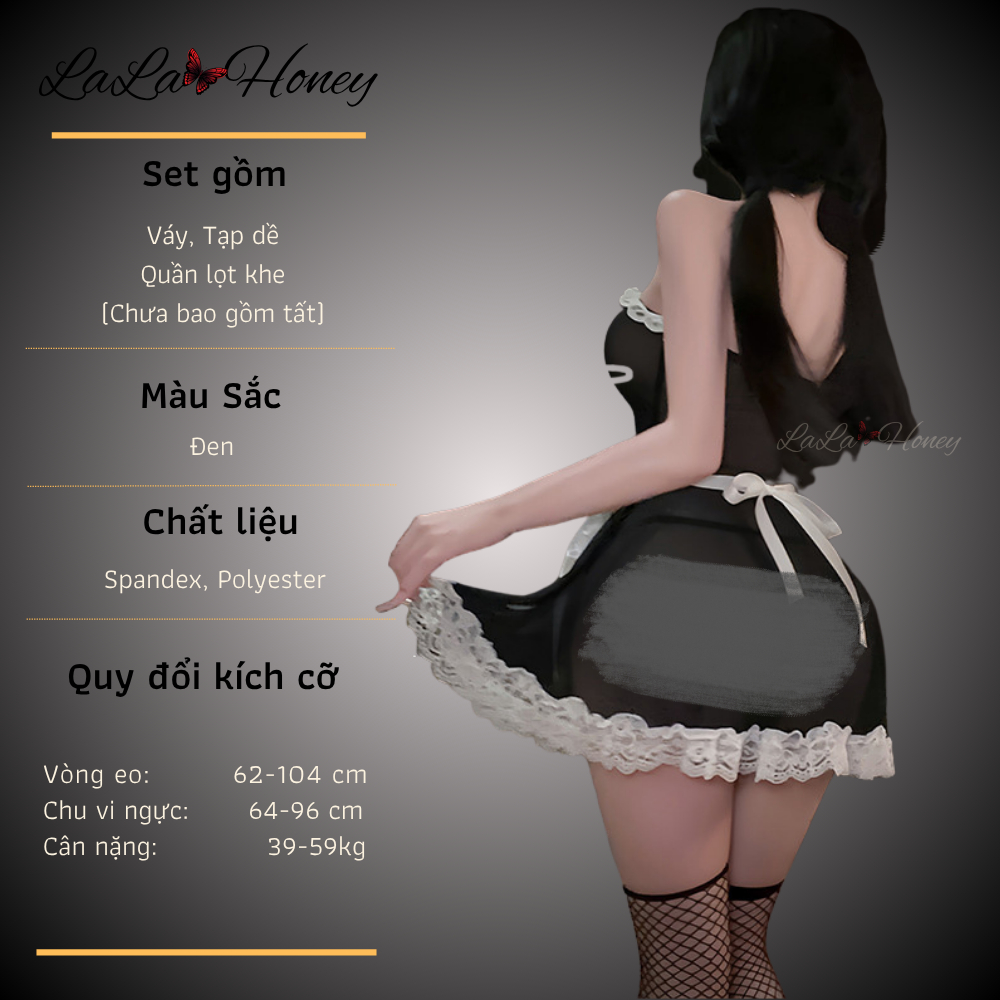 Đồ Ngủ Ccosplay Hầu Gái Xuyên Thấu Dễ Thương C244 - LaLaHoney | BigBuy360 - bigbuy360.vn